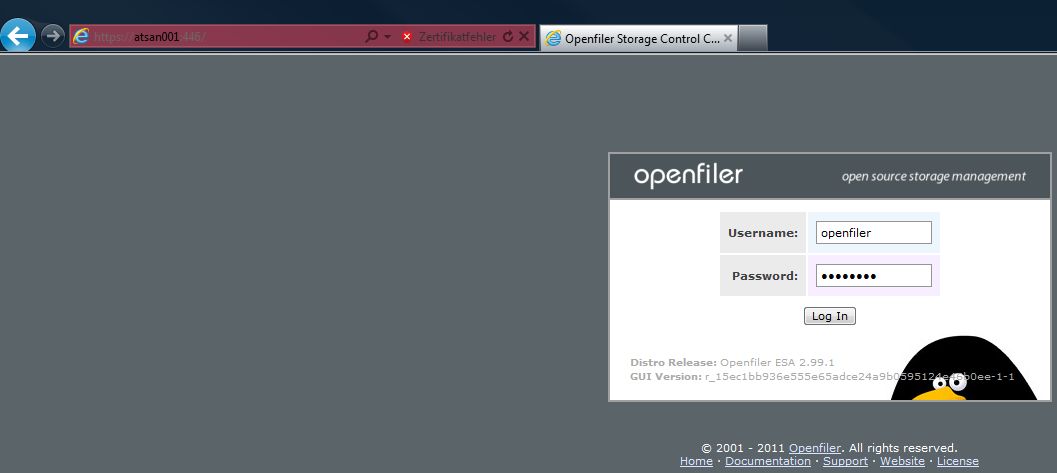 Openfiler Install Wiki